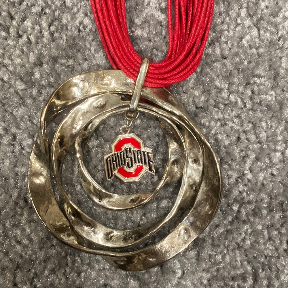 Ohio State pendant necklace